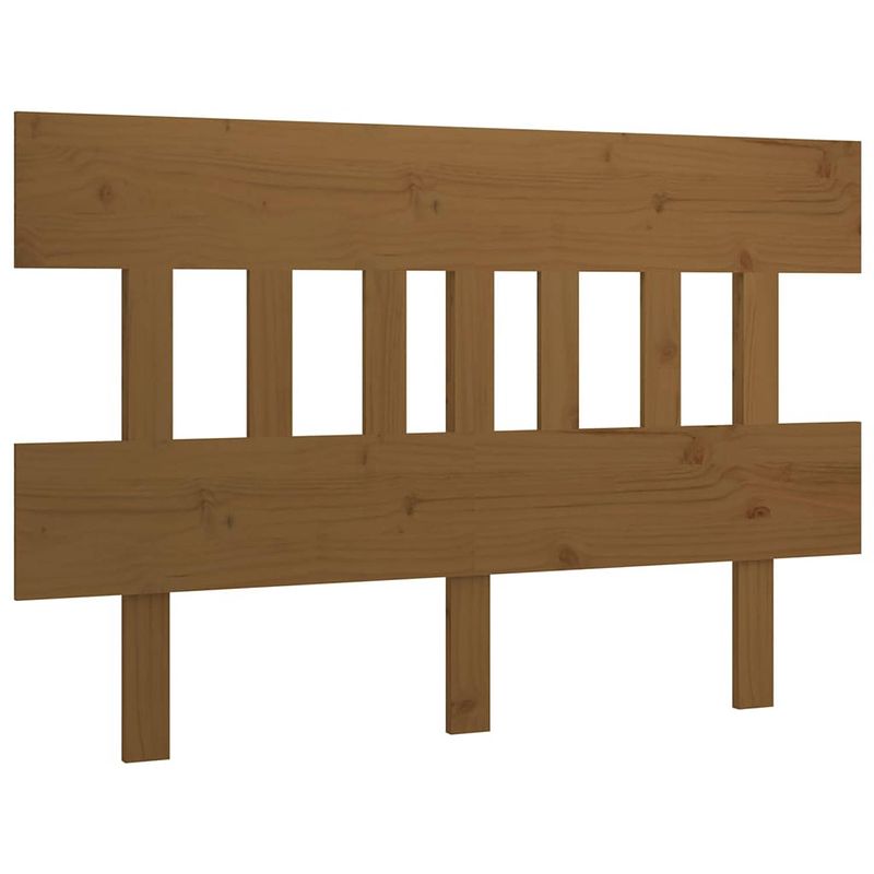 Foto van The living store houten hoofdeinde - klassiek - hoofdbord - 183.5 x 3 x 81 cm - honingbruin