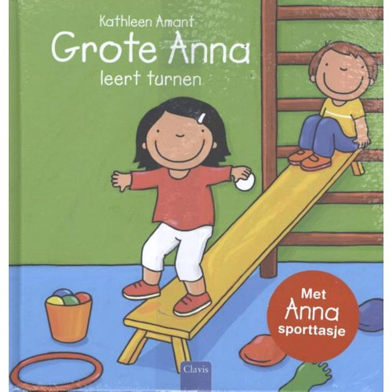 Foto van Grote anna leert turnen