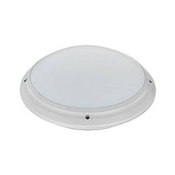 Foto van Led plafondlamp - badkamerlamp - aquin - waterdicht ip65 - e27 fitting - opbouw - rond - zilver