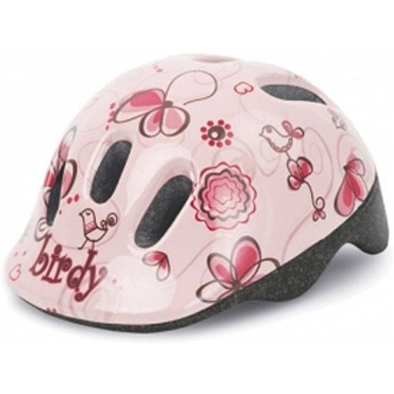 Foto van Polisport fietshelm birdy xxs junior crème/roze maat 44/48 cm