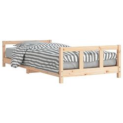 Foto van Vidaxl kinderbedframe 90x190 cm massief grenenhout