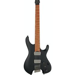 Foto van Ibanez q series qx52-bkf black flat headless elektrische gitaar met gigbag