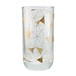 Foto van Tak design longdrinkglas geometric 6,5 x 12,5 cm glas brons