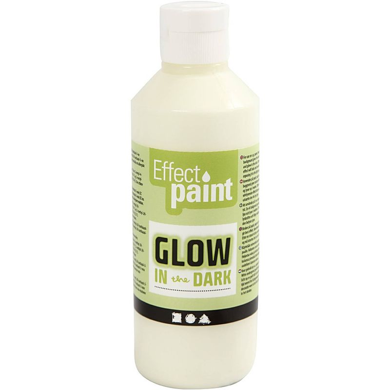 Foto van Creotime glow in the dark verf geel 250 ml