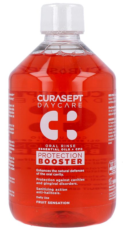 Foto van Curasept daycare oral rinse protection booster - fruit sensation