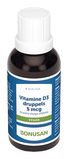 Foto van Bonusan vitamine d3 5 mcg druppels