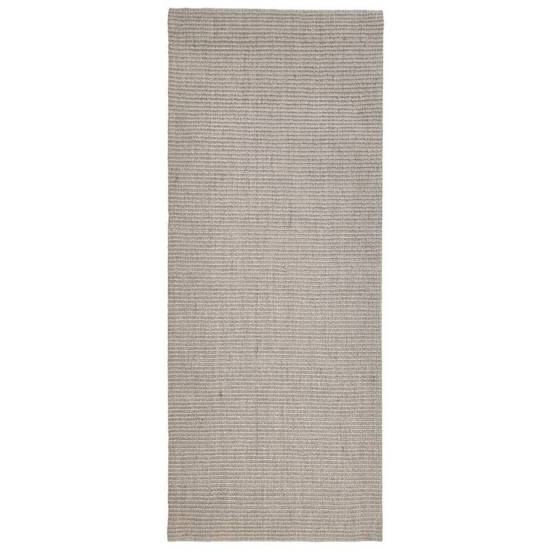 Foto van The living store vloerkleed - sisal - zand - 80 x 200 cm - anti-slip