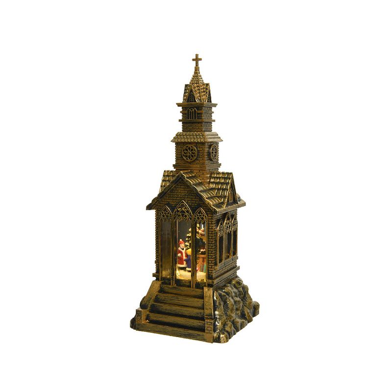 Foto van Led kerk bo l14b14h34cm-2l w.wit