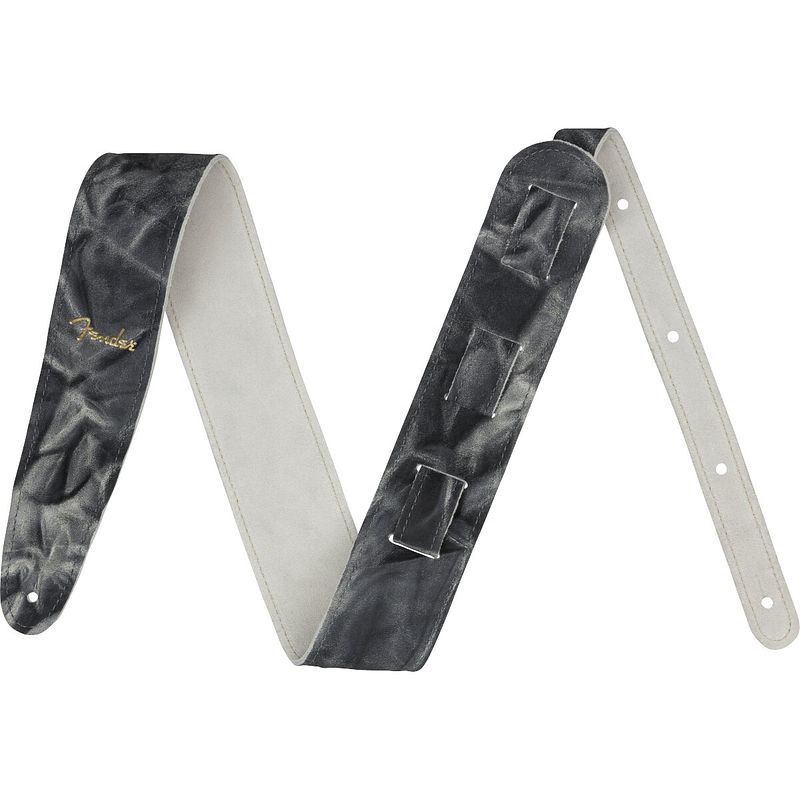 Foto van Fender tie dye leather strap black