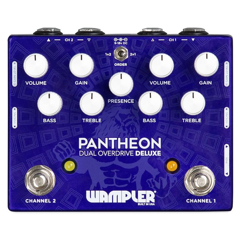 Foto van Wampler dual pantheon deluxe overdrive effectpedaal