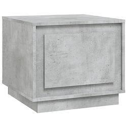 Foto van Vidaxl salontafel 51x50x44 cm bewerkt hout betongrijs