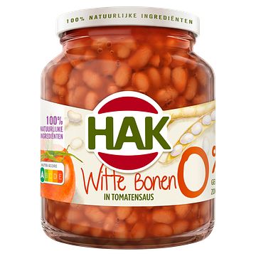 Foto van Hak witte bonen in tomatensaus 0% 360g bij jumbo