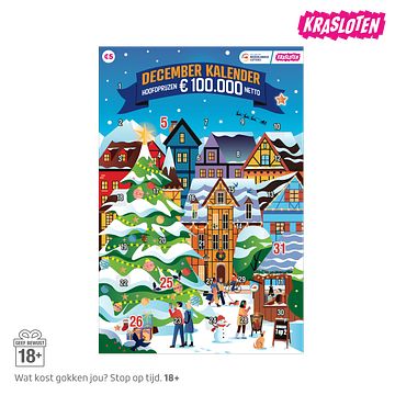 Foto van Krasloten december kalender 5 euro bij jumbo