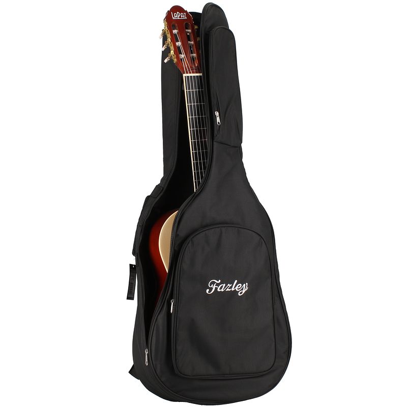 Foto van Fazley carrier d4cb deluxe gigbag voor klassieke gitaar zwart