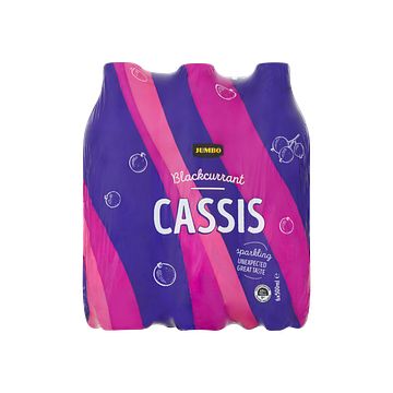 Foto van Jumbo zwarte bessen cassis 6 x 500ml