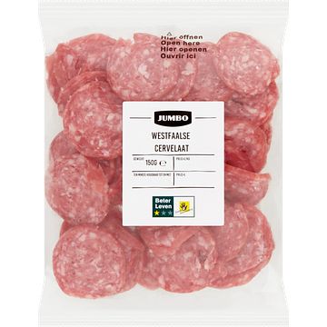 Foto van Jumbo westfaalse cervelaat 150g