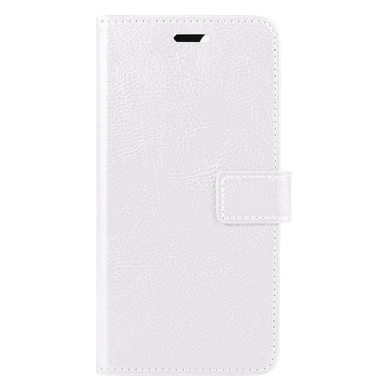 Foto van Basey apple iphone 14 pro max hoesje book case kunstleer cover hoes - wit