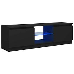 Foto van Vidaxl tv-meubel met led-verlichting 120x30x35,5 cm zwart