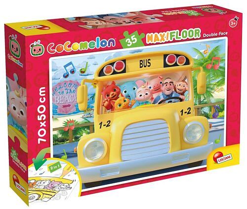 Foto van Cocomelon vloerpuzzel - kleine avonturen - 35 stukjes . puzzel en kleurplaat . formaat 70ã50 - puzzel;puzzel (8008324091041)