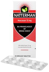 Foto van Natterman noscasan 15 mg bij prikkelhoest of droge hoest tabletten