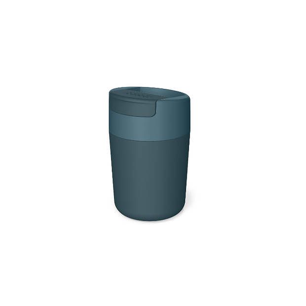 Foto van Joseph joseph - flip top drinkbeker, 0.34 l, blauw - joseph joseph sipp