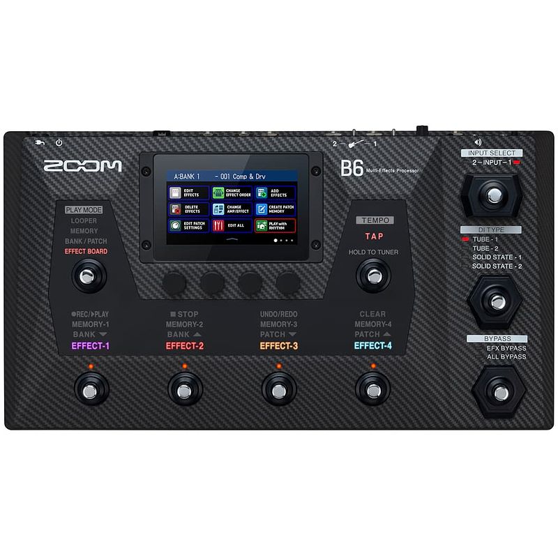 Foto van Zoom b6 basgitaar multi-effectpedaal