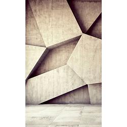 Foto van Dimex concrete background vlies fotobehang 150x250cm 2-banen