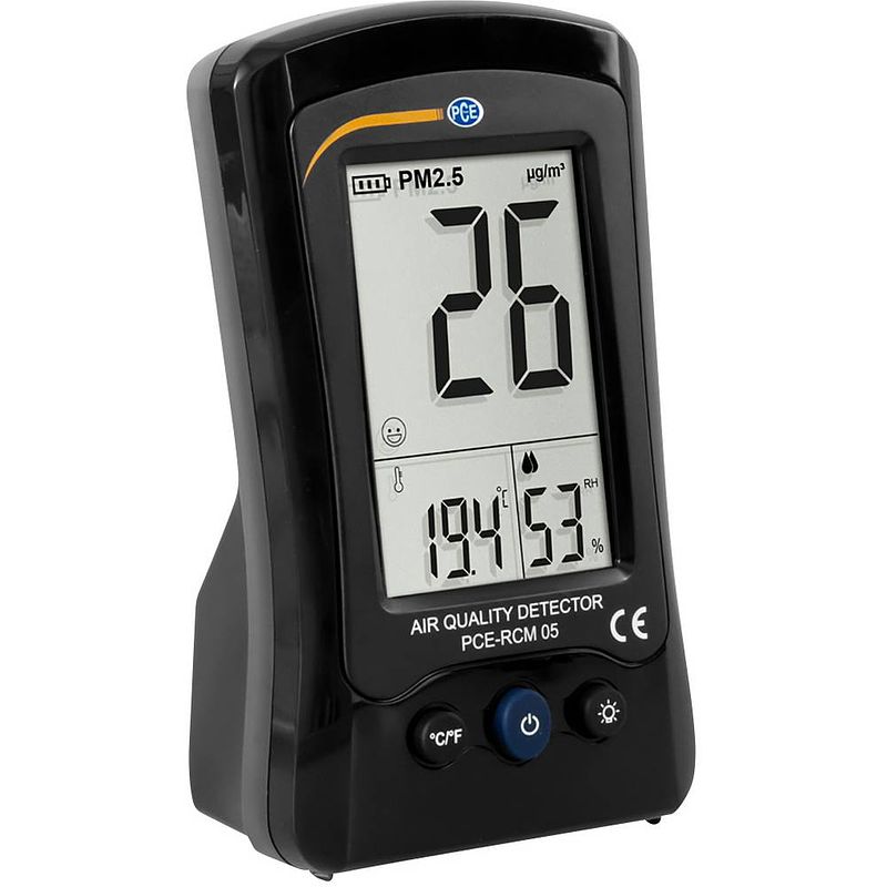 Foto van Pce instruments pce-rcm 05 fijnstofmeter temperatuur, vochtigheid