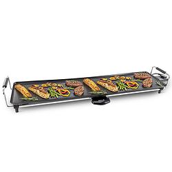 Foto van Maxxhome grillplaat - teppanyaki bakplaat - elektrische grillplaat, xxl bakplaat, tafelgrill, antiaanbaklaag, 1800w