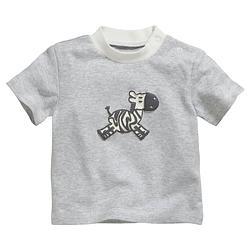 Foto van Schnizler t-shirt korte mouwen zebra junior grijs maat 62