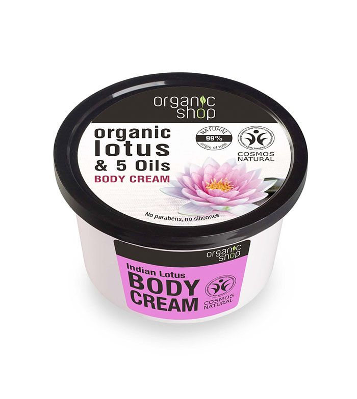 Foto van Organic shop organic lotus & 5 oils body cream