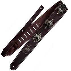 Foto van Richter 1567 motörhead concho guitar strap brown / old silver