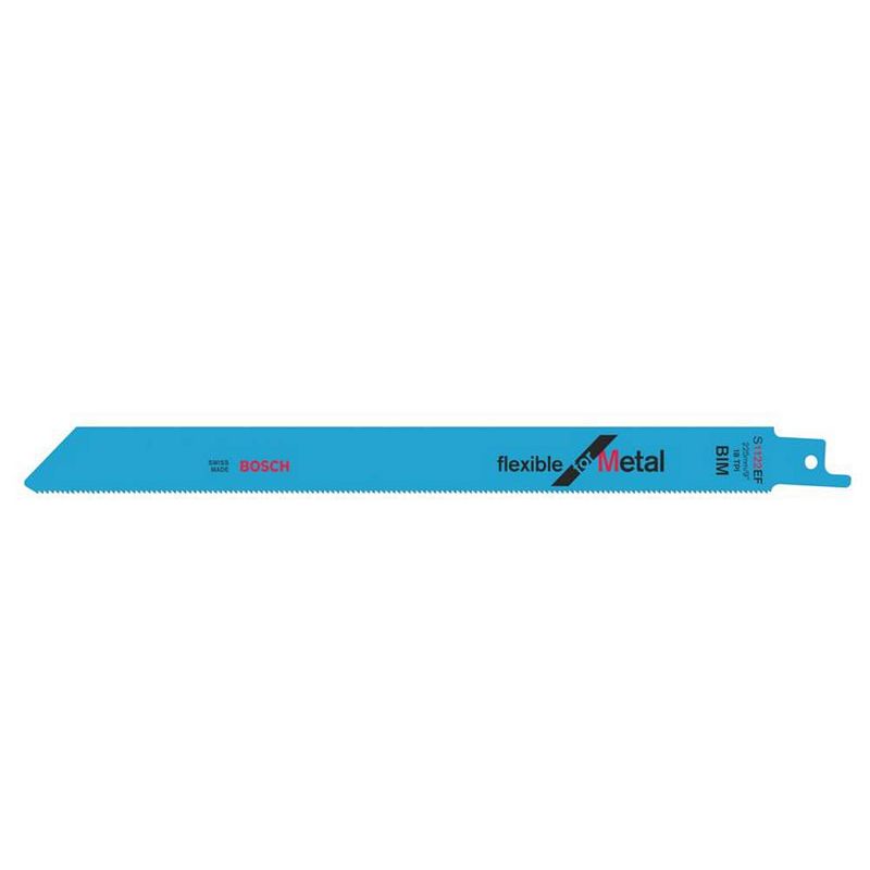 Foto van Bosch accessories 2608656042 reciprozaagblad s 1122 ef, flexible for metal, verpakking van 2 stuks 2 stuk(s)