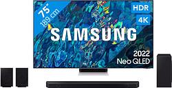 Foto van Samsung neo qled 75qn95b (2022) + soundbar