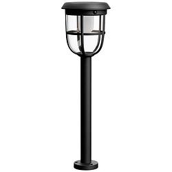 Foto van Philips radii 8720169267213 staande lamp op zonne-energie met bewegingsmelder led 1.3 w warmwit zwart