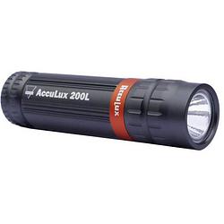 Foto van Acculux 200l zaklamp werkt op batterijen led 200 lm 124 g