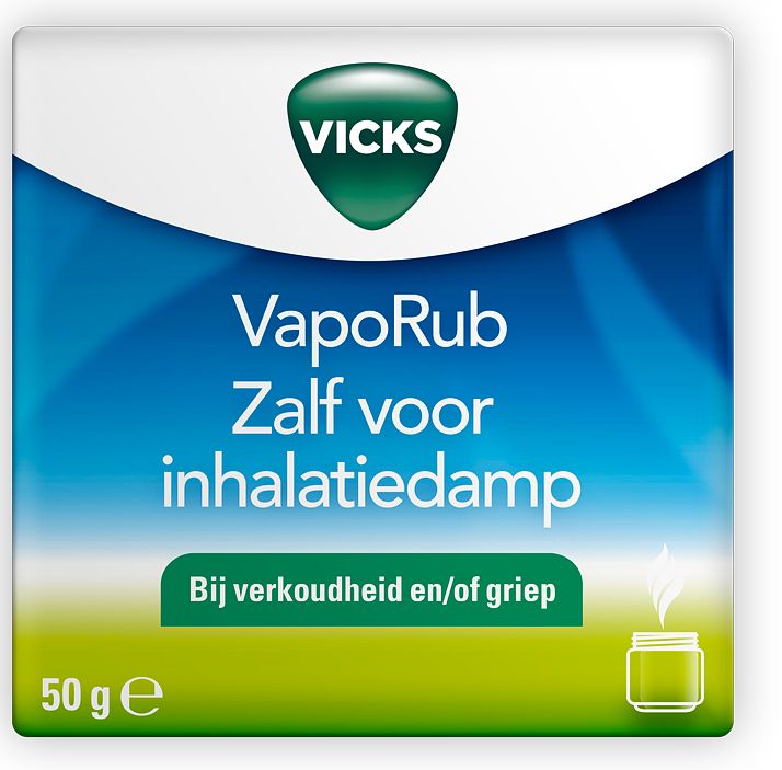 Foto van Vicks vaporub zalf voor inhalatiedamp 50g bij jumbo