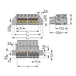 Foto van Wago 2231-112/031-000 female behuizing-kabel 2231 totaal aantal polen: 12 rastermaat: 5 mm 25 stuk(s)