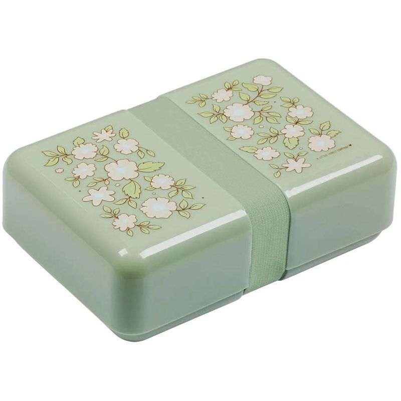 Foto van A little lovely company lunchbox - groene bloesems