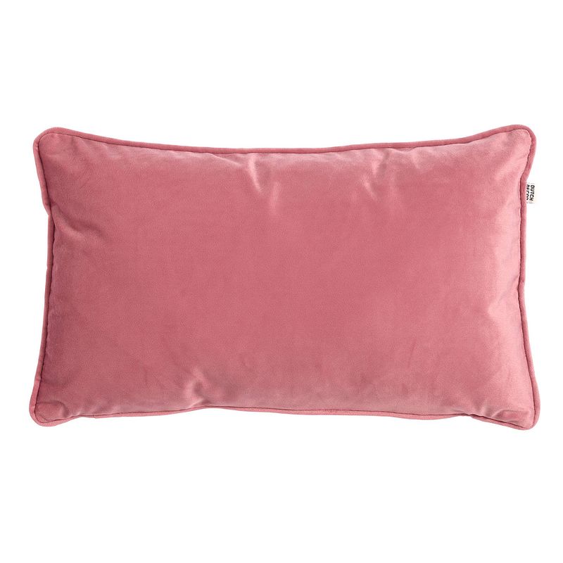 Foto van Dutch decor finn - sierkussen velvet 30x50 cm dusty rose - roze - roze