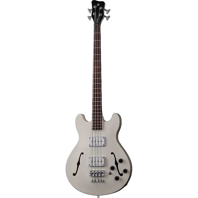 Foto van Warwick rockbass star bass solid creme white high polish semi-akoestische basgitaar