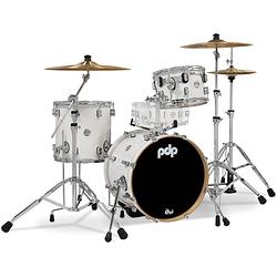 Foto van Pdp drums pdcm18bppw concept maple pearlescent white lacquer 3d. bebop shellset