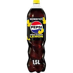 Foto van Pepsi zero sugar lemon flavour 1, 5l aanbieding bij jumbo | 2 voor 3.00