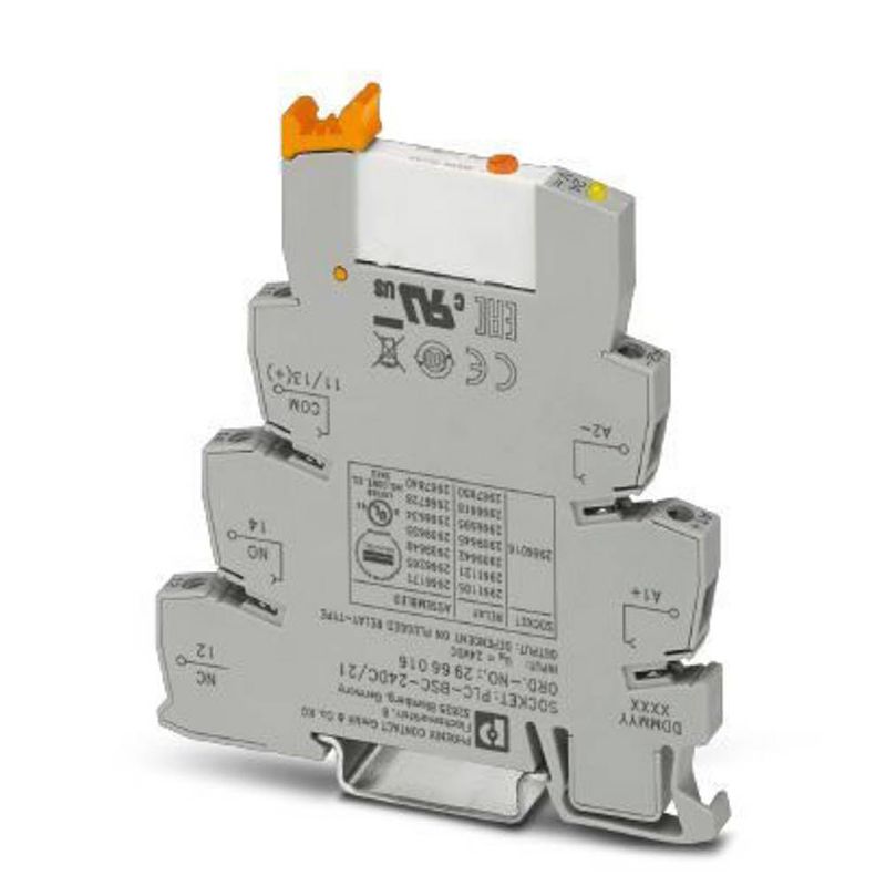 Foto van Phoenix contact plc-rsc- 24dc/21/ms relaismodule nominale spanning: 24 v/dc schakelstroom (max.): 6 a 1x wisselcontact 1 stuk(s)