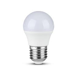 Foto van V-tac vt-290-n e27 led lamp - golf - samsung - ip20 - wit - 6,5w - 600 lumen - 4000k - 5 jaar