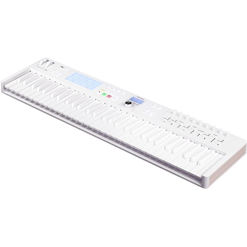 Foto van Arturia keylab essential mk3 61 alpine white usb/midi keyboard