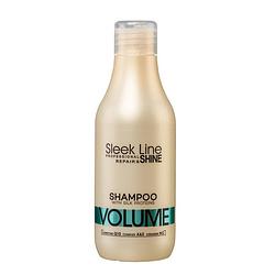 Foto van Sleek line repair volume shampoo met zijde voor meer volume 300ml