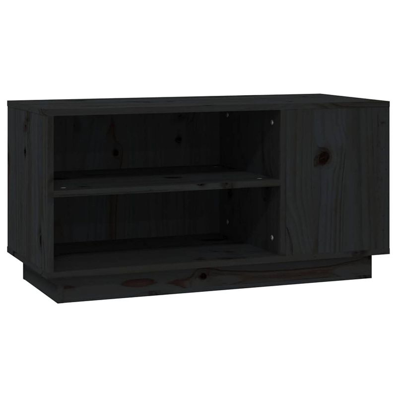 Foto van The living store houten tv-kast - 80 x 35 x 40.5 cm - zwart