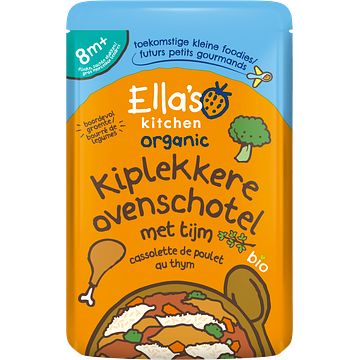 Foto van Ella'ss kitchen organic kiplekkere ovenschotel met tijm 8+ maanden 190g bij jumbo