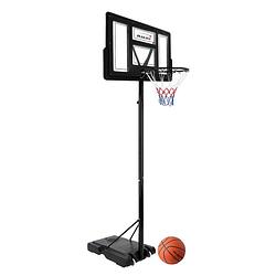 Foto van Basketbal hoepelset met standaard zwart staal hauki